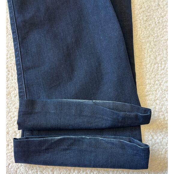 7 For All Man Kind Dojo Jeans Women's Dark Wash Flare Low Rise Size 27 - Picture 9 of 10